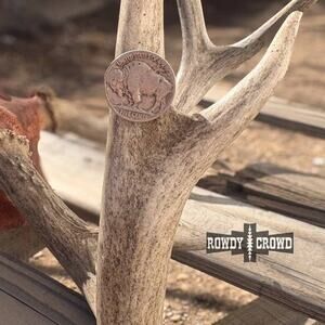 Buffalo Thunder Scarf Slide | Buffalo Nickel Wild Rag Ring